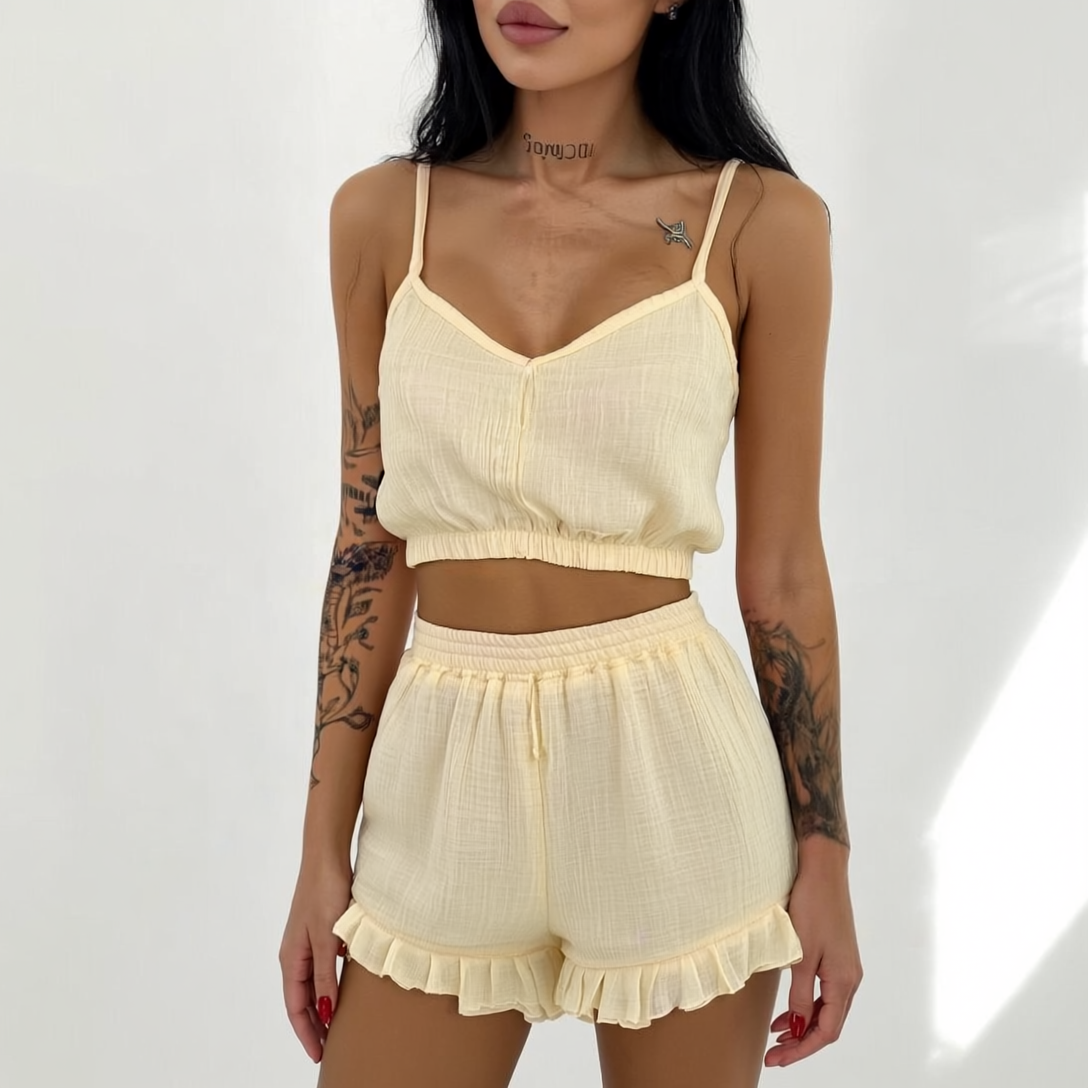 2 Pieces Premium Muslin Pajama Set
