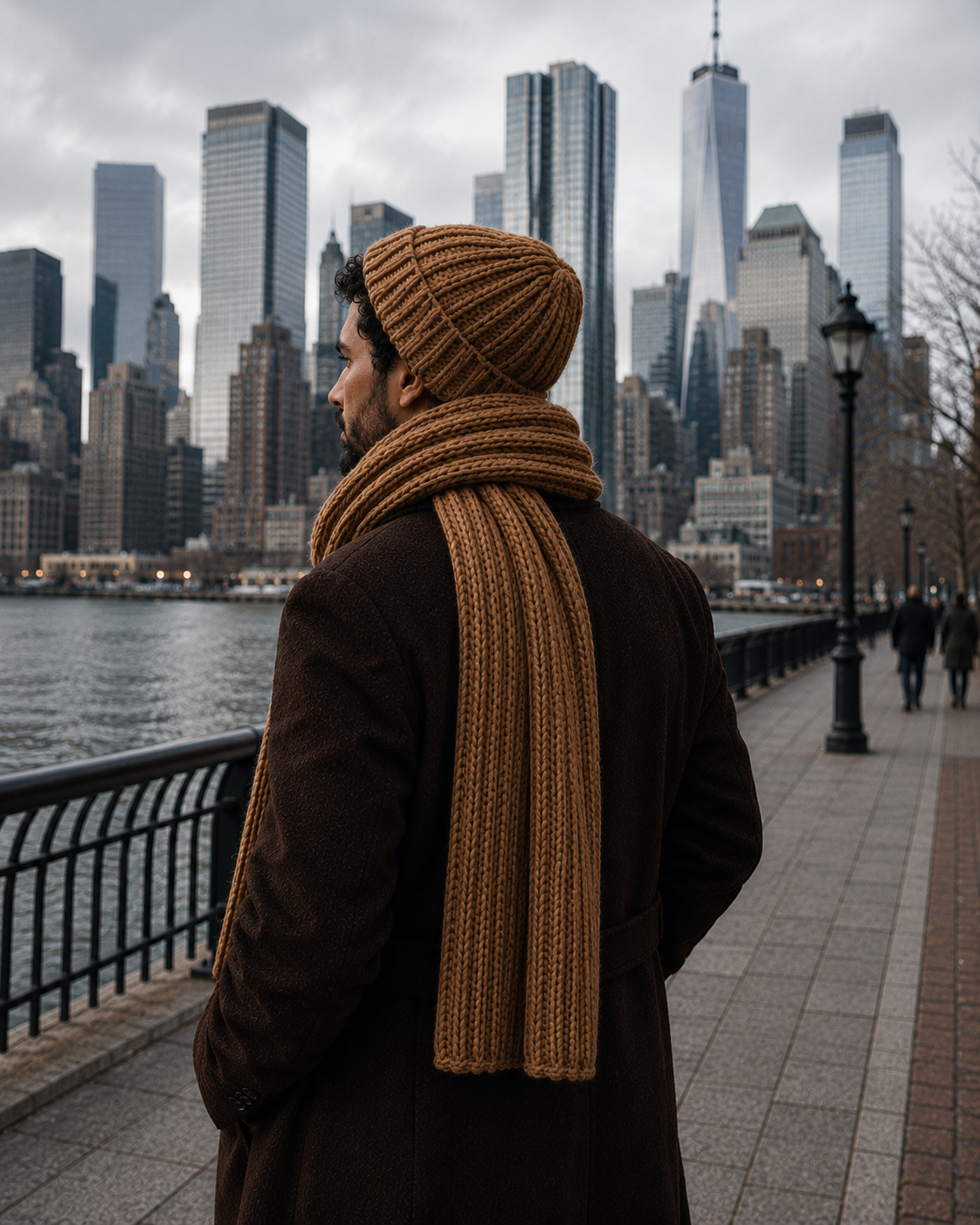 The Hudson Scarf. Handmade Oversized Wool Scarf