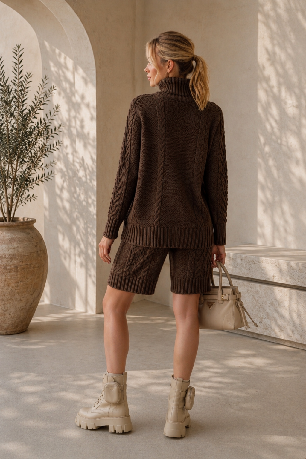 Noa Knit Set - Chocolate