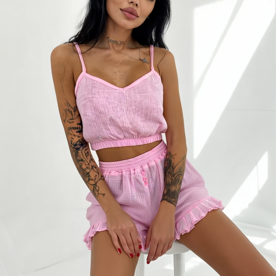 2 Pieces Premium Muslin Pajama Set