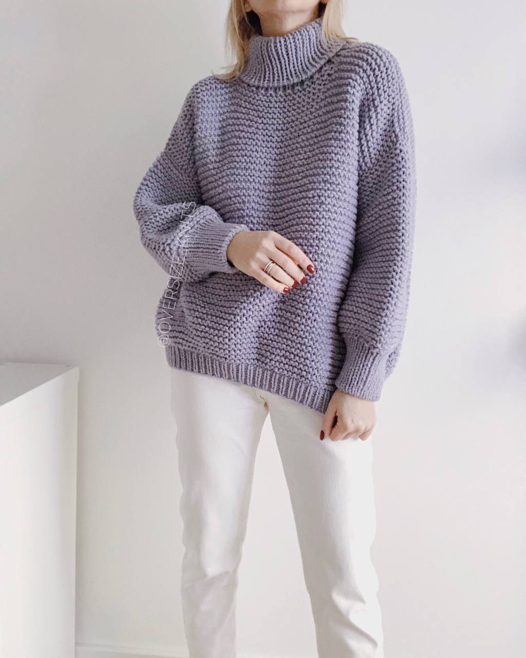 Oversized Wool Chunky Turtleneck Sweater – Bold, Warm, Effortlessly Chic