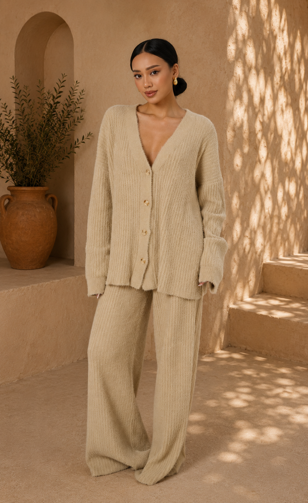 Alba Knit Set - Olive Grove