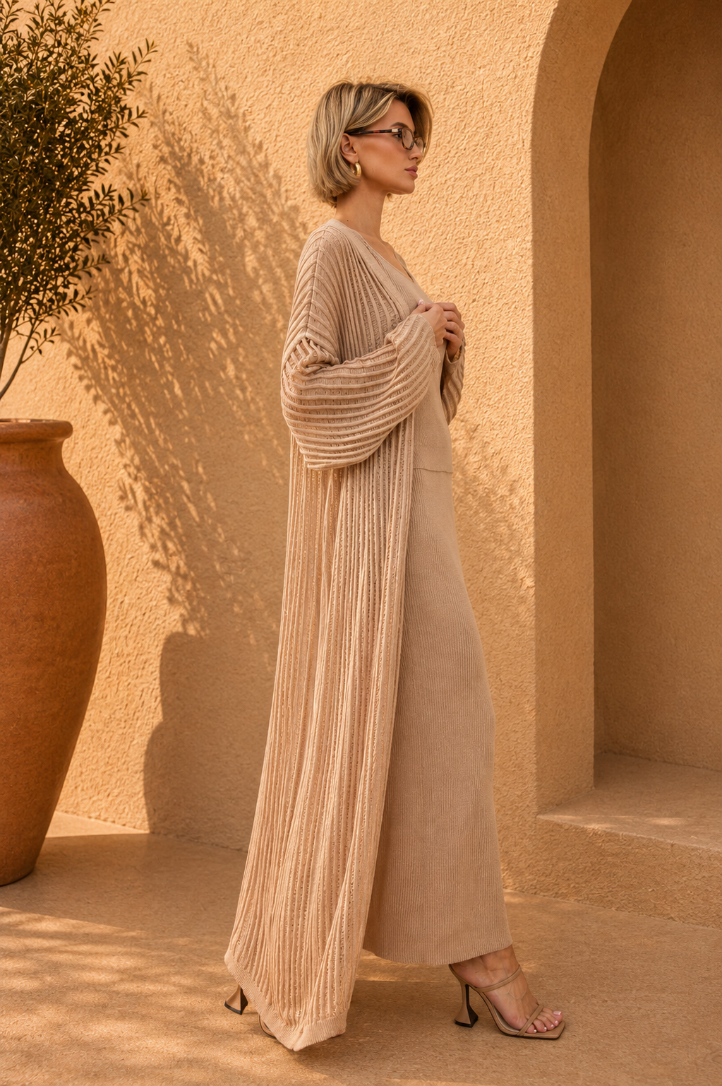 Amalfi Knit Set – Milk White