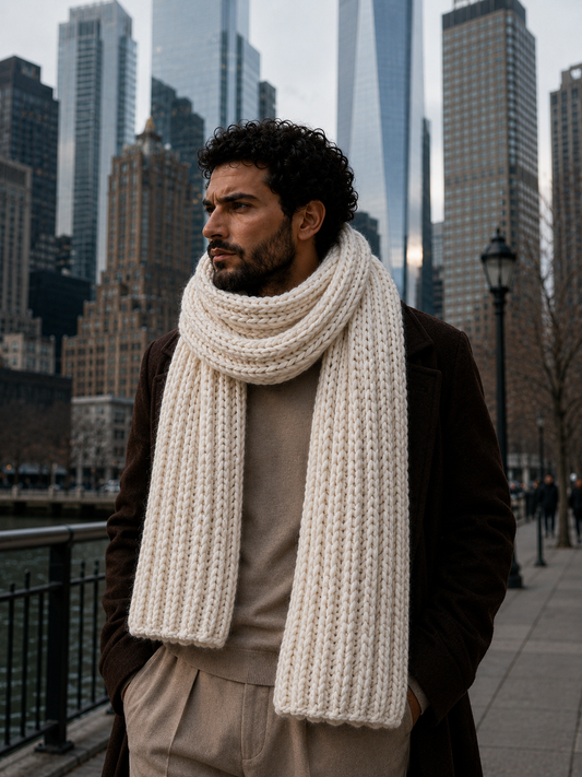 The Hudson Scarf. Handmade Oversized Wool Scarf