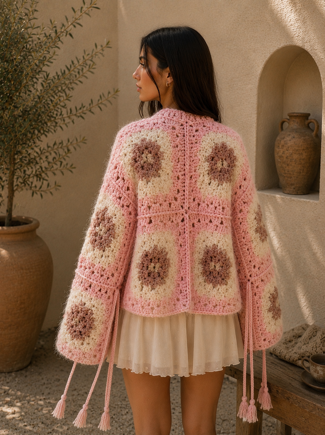 Rosalie Handcrafted Cardigan - Sand Beige