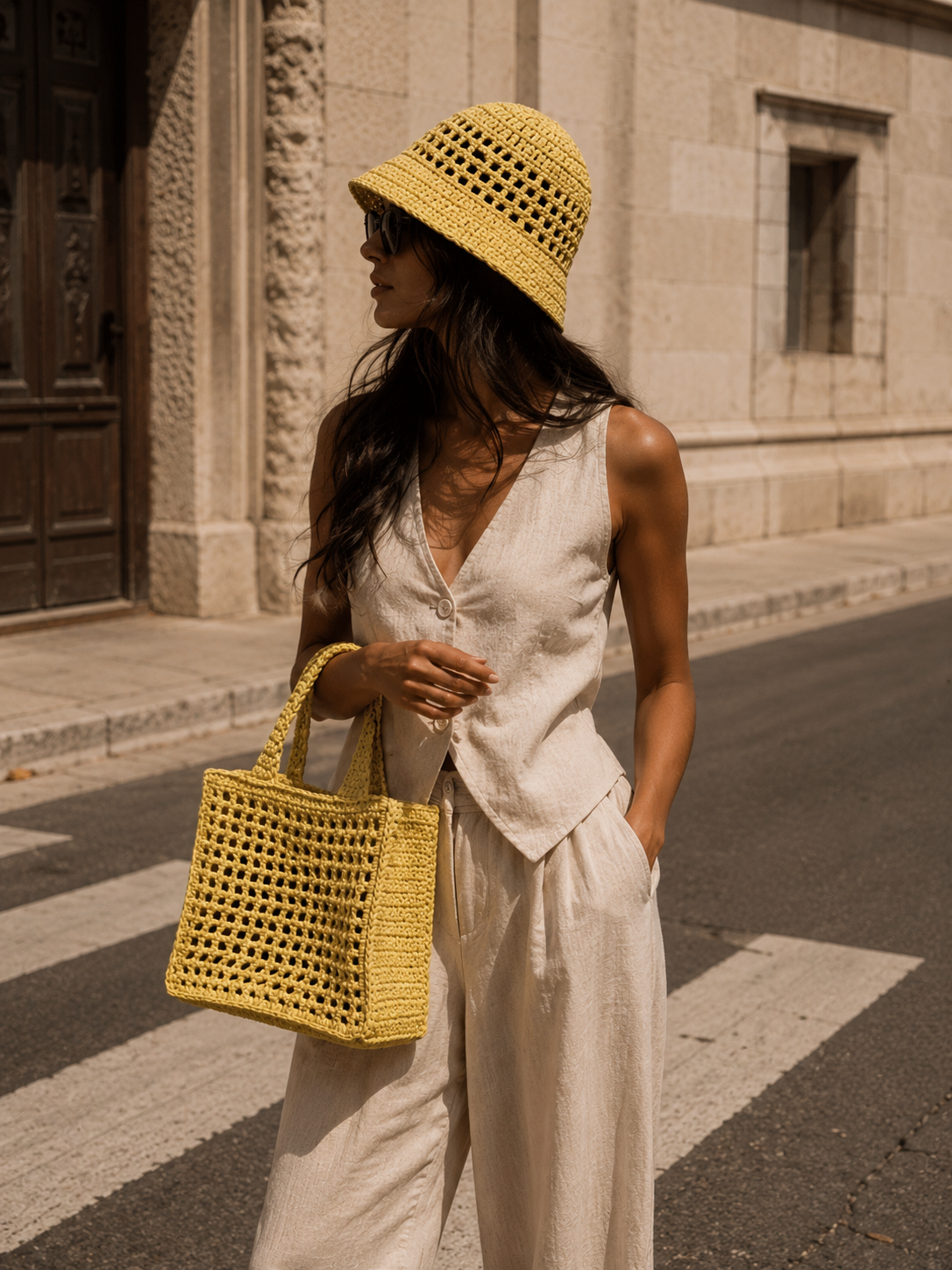 Solara Crochet Bucket Hat