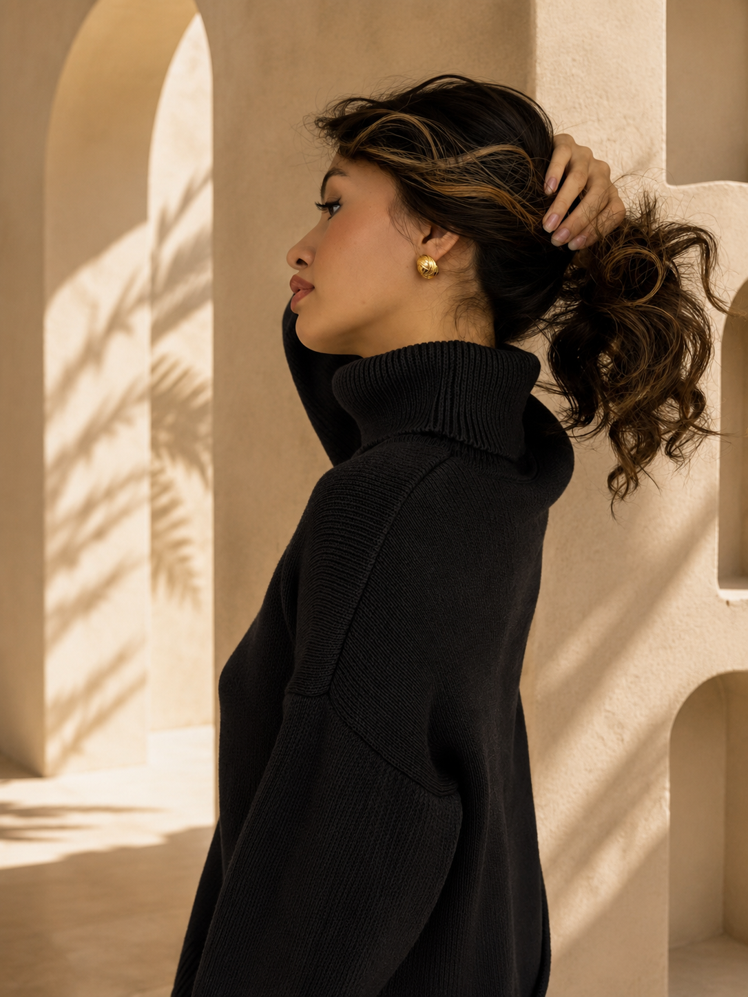 Camille Sweater Dress - Black