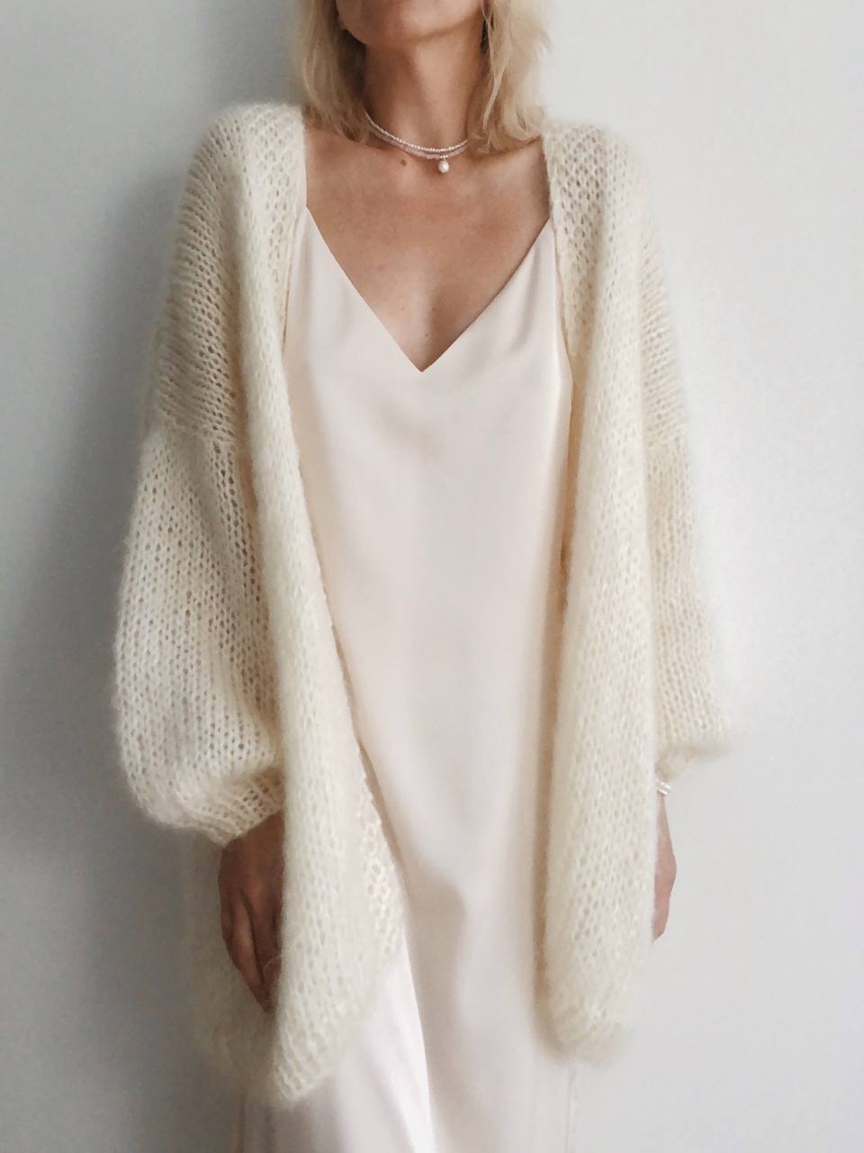 Featherlight Mohair Cardigan – Effortless Elegance in Every Stitch