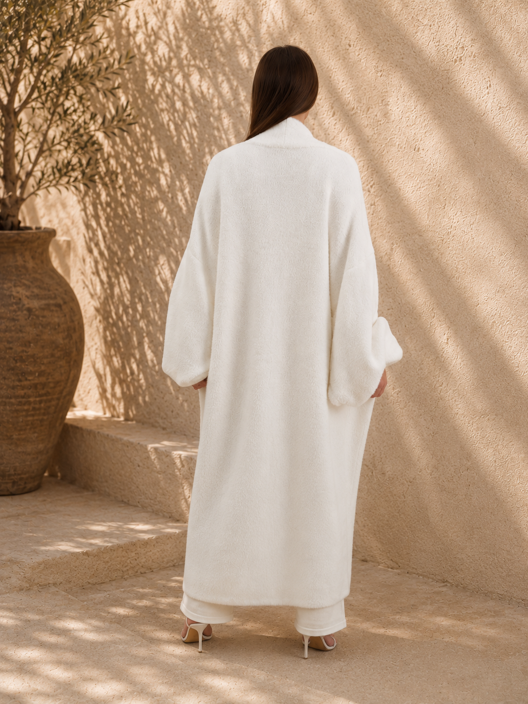 Aurelia Teddy Cardigan - Milk White