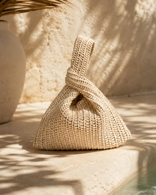 Riviera Raffia Bag | Handcrafted Knot Bag