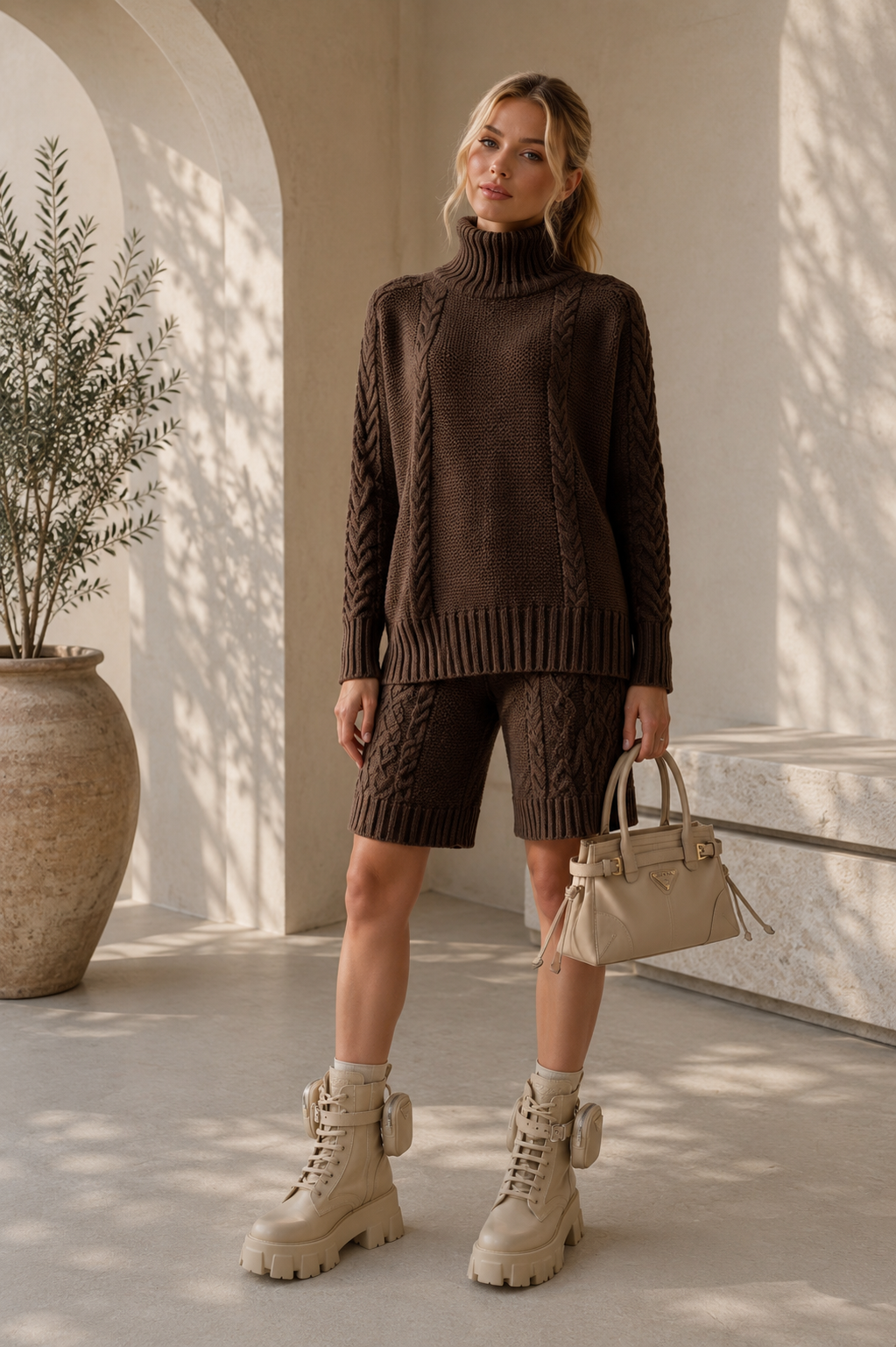 Noa Knit Set - Chocolate