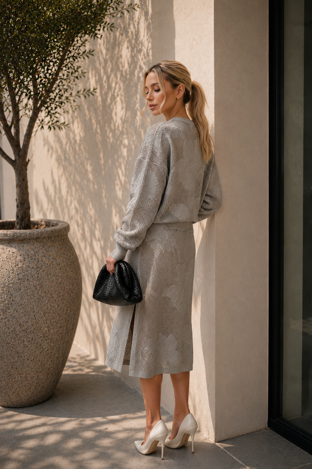 Chloe Knit Set - Sand Beige