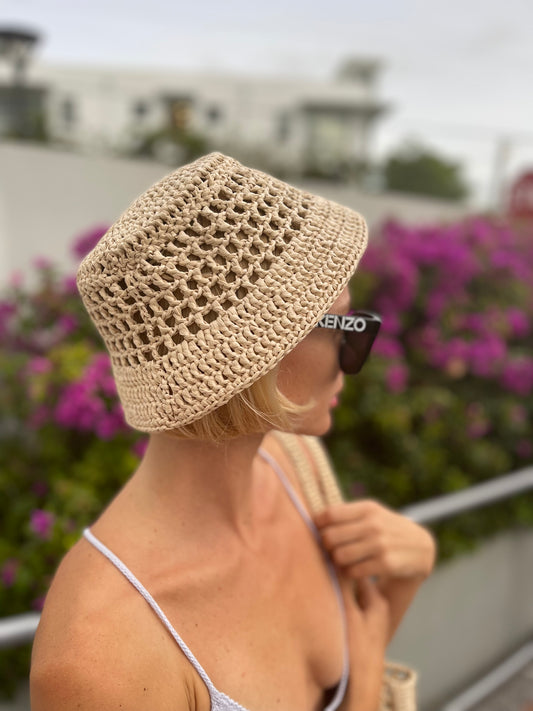 Raffia Bucket Hat