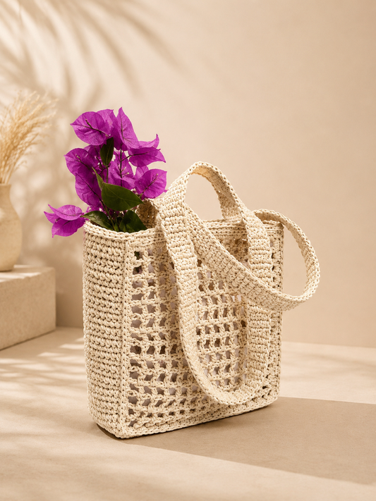 Luna Crochet Mini Tote