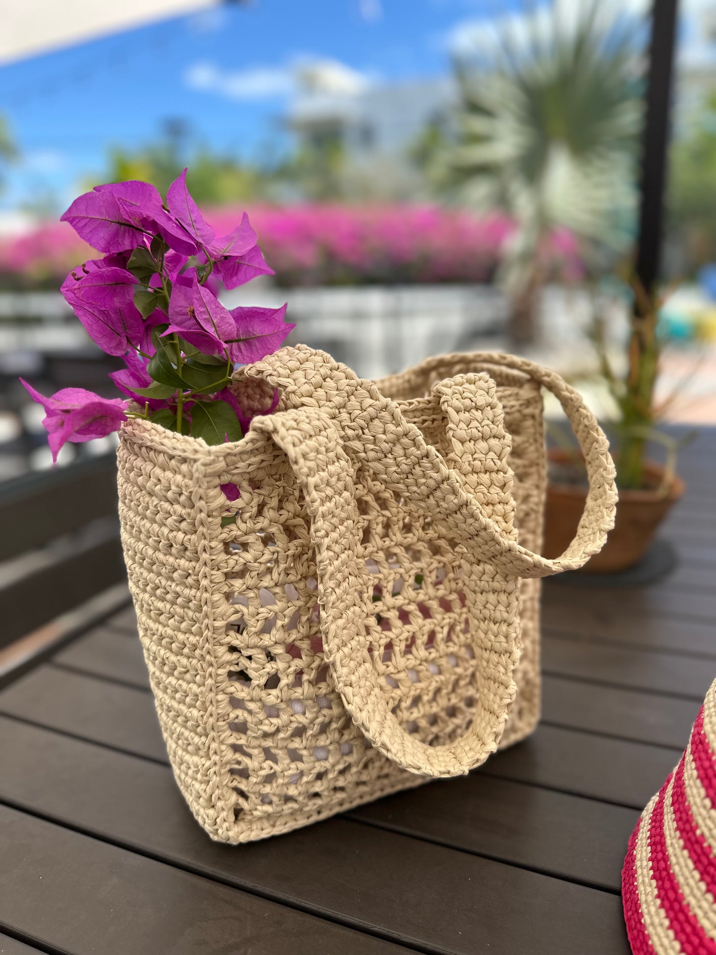 Hand Crochet Summer Trendy Tote Bag