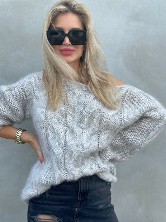 Hand Knitted Mohair Warm Oversized Sweater