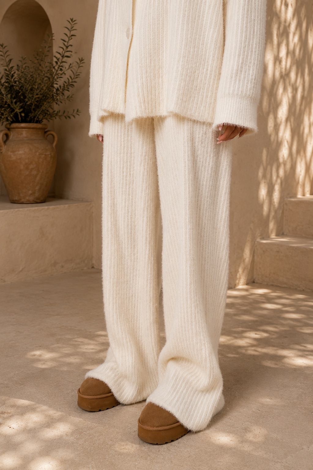Alba Knit Set - Milk White