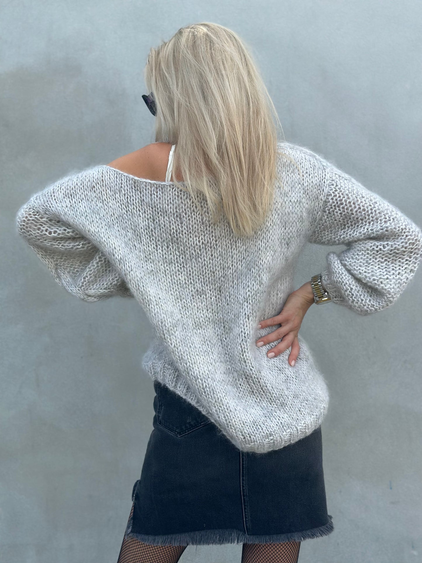 Hand Knitted Mohair Warm Oversized Sweater