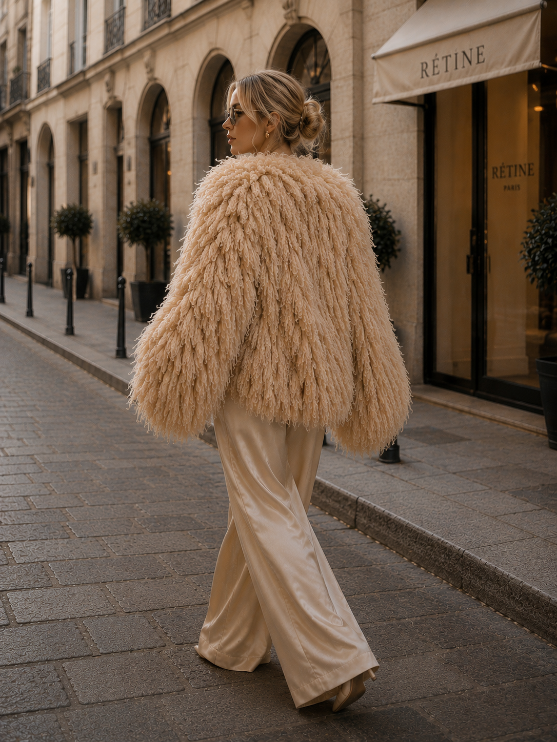 Aspen Fringe Cardigan - Sand Beige