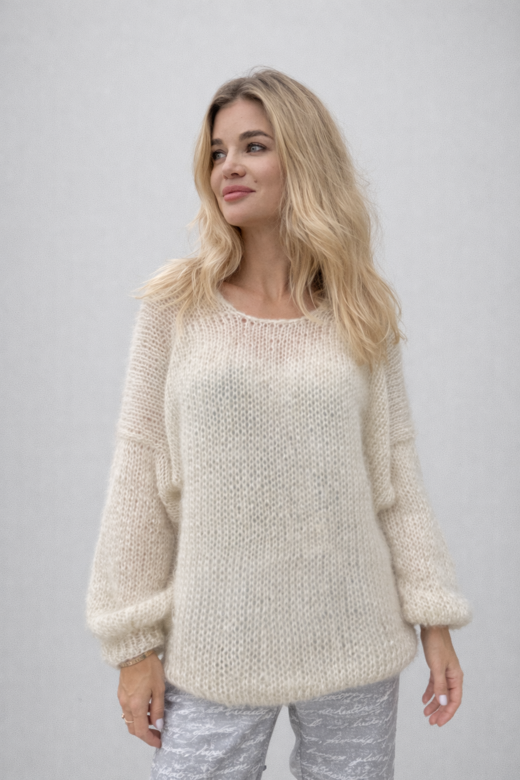 Reversible Mohair Tie Cardigan