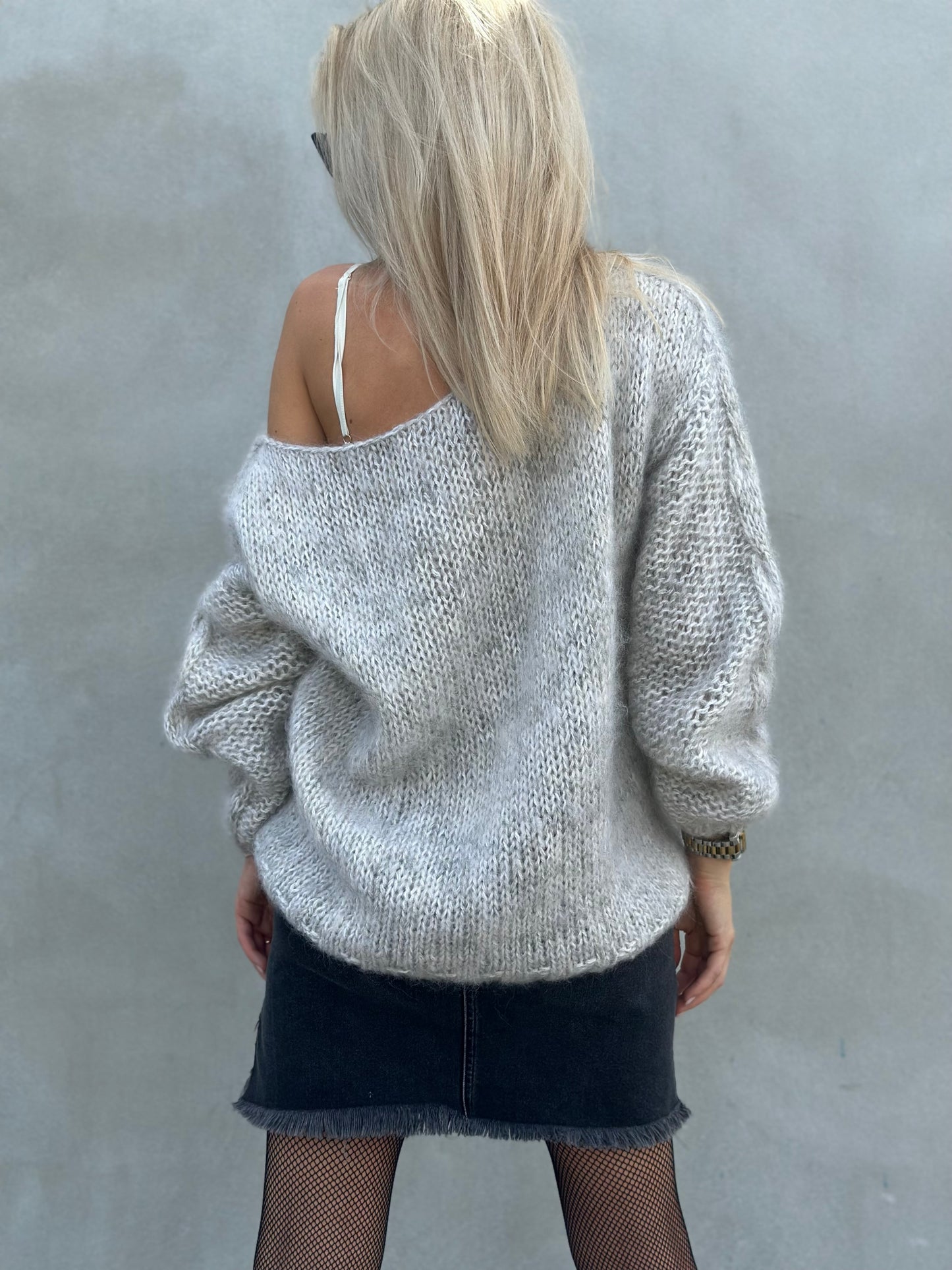 Hand Knitted Mohair Warm Oversized Sweater