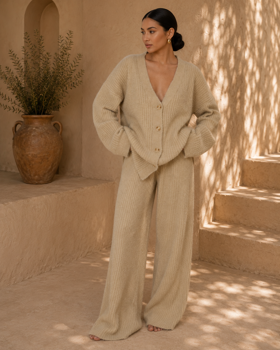 Alba Knit Set - Milk White