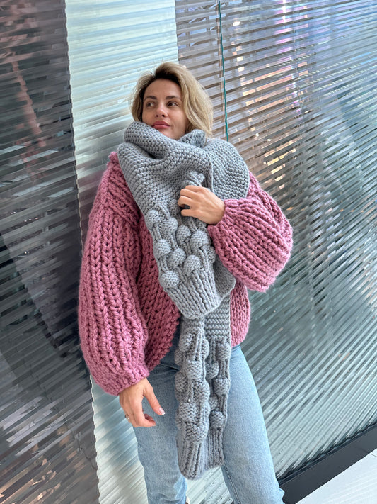 Bubble Ribbed Scarf