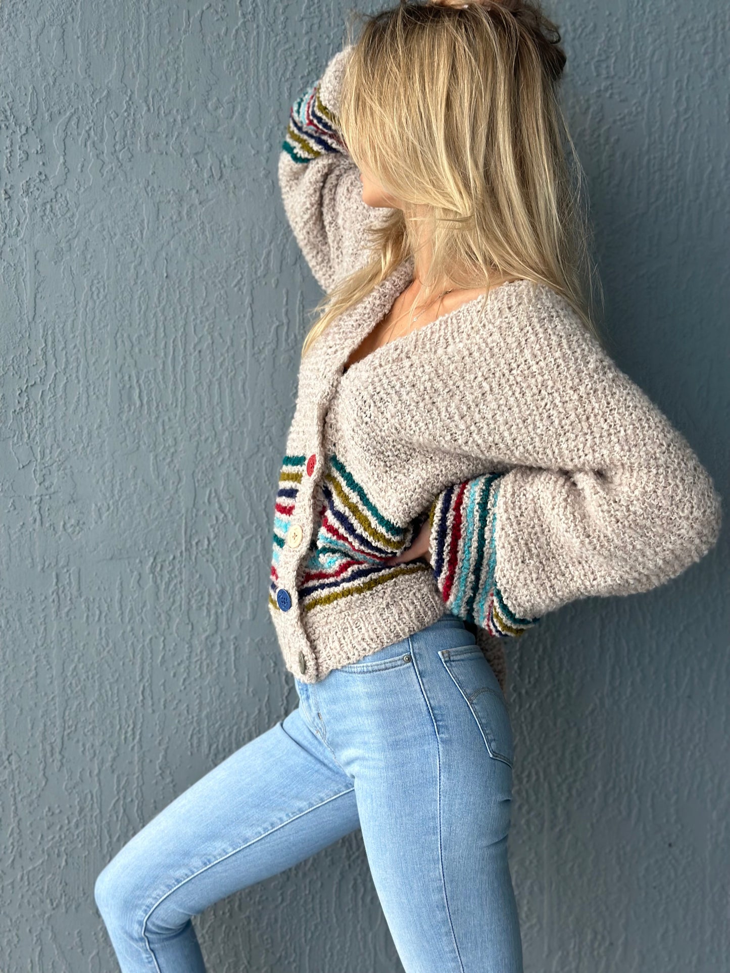 Luxury Bouclé Button-Up Cardigan