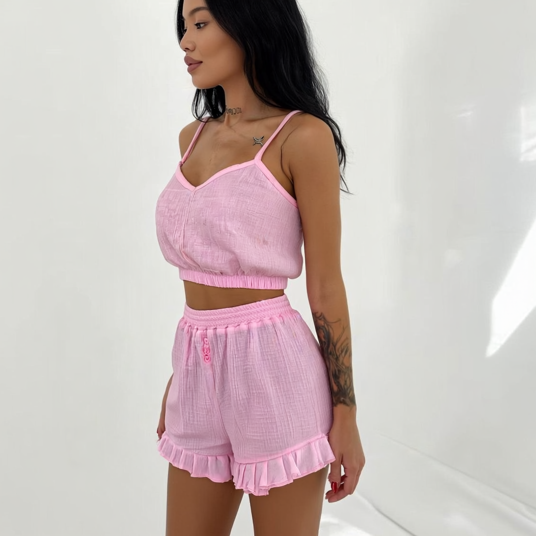 2 Pieces Premium Muslin Pajama Set