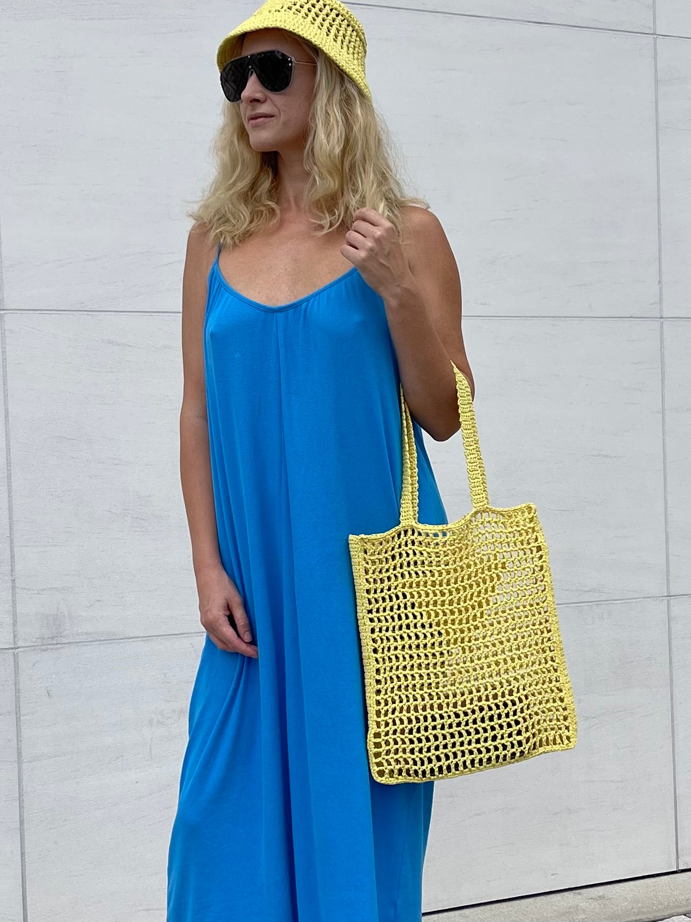 Trendy Raffia Crochet Summer Tote Bag