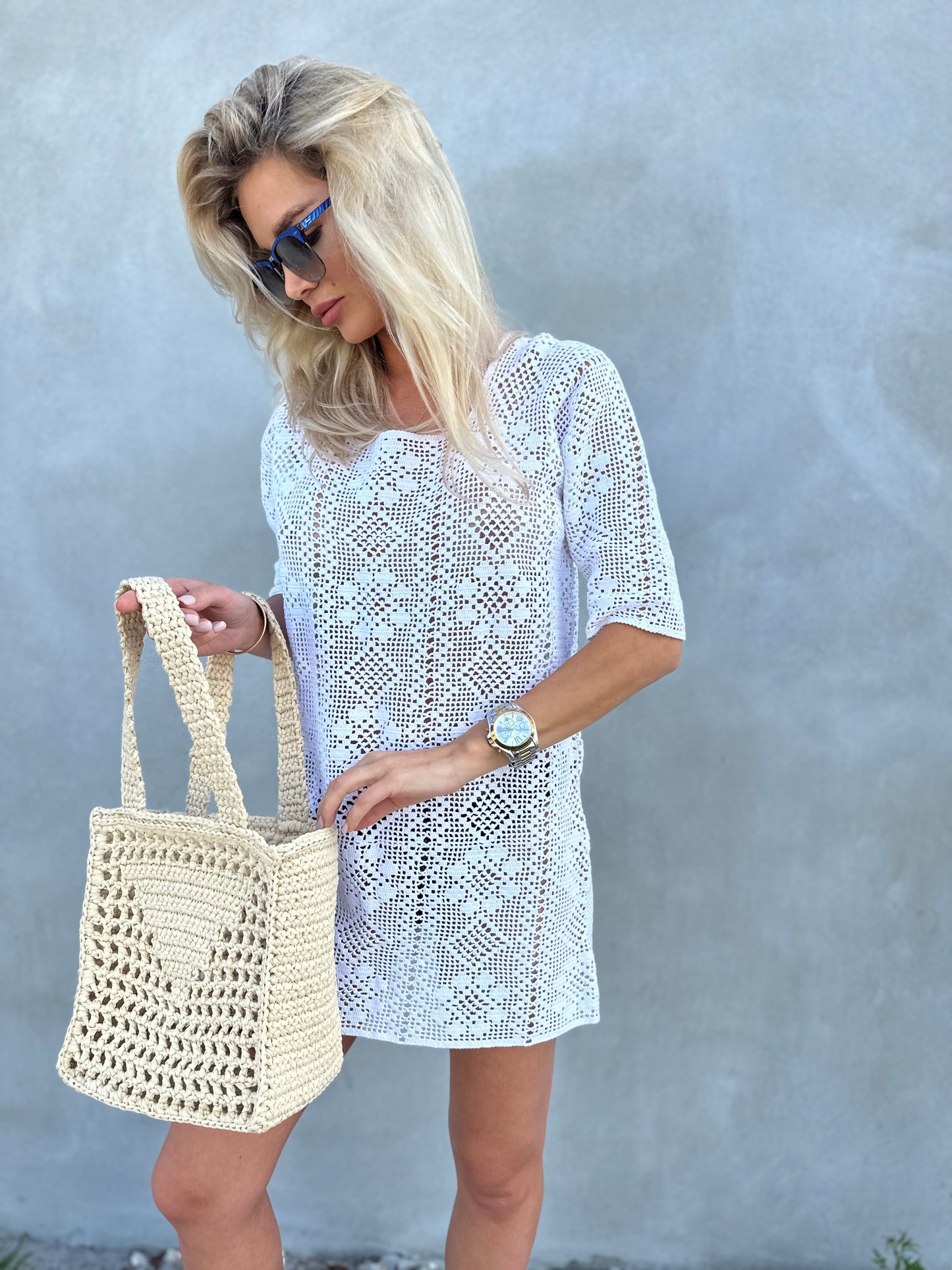 Hand Crochet Summer Trendy Tote Bag