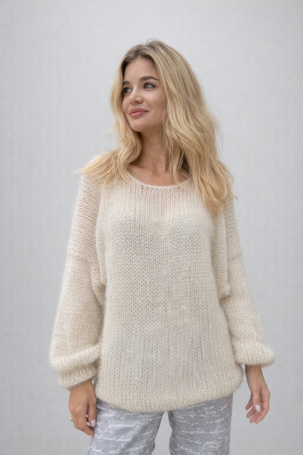 Reversible Mohair Tie Cardigan